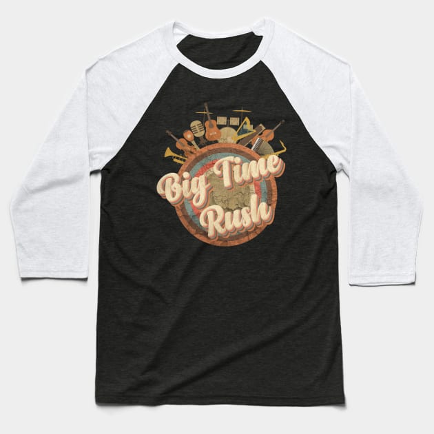 Music Tour Vintage Retro // Big Time Rus Baseball T-Shirt by kumurkumur